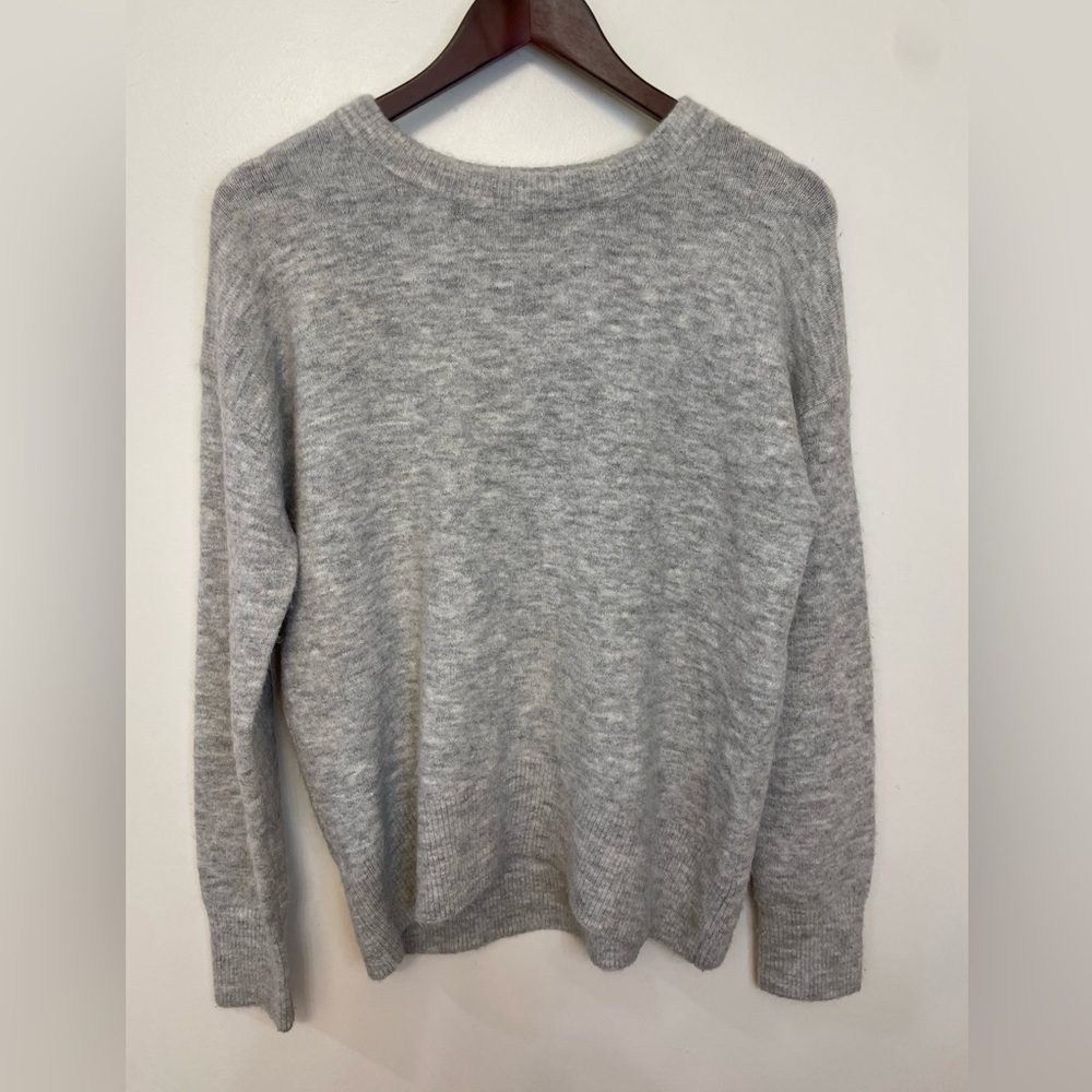 Babaton Gray Crew Neck Sweater